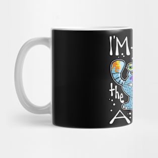 I'm Here for the Art Monster with Paint Mug